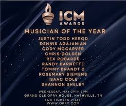 ICM Awards Musician of the Year nomination